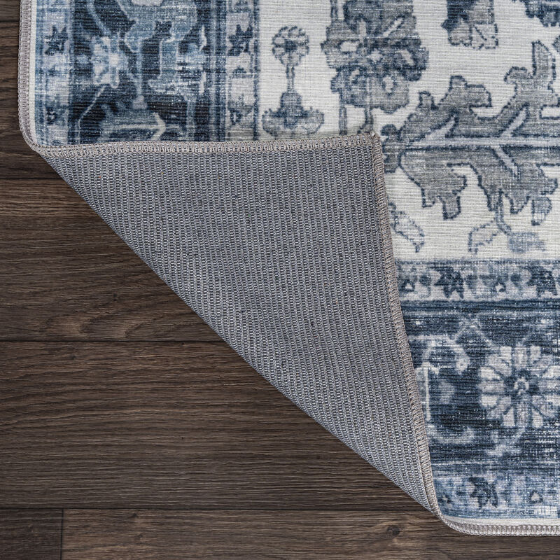 Asa Ornate Medallion Machine-Washable Area Rug