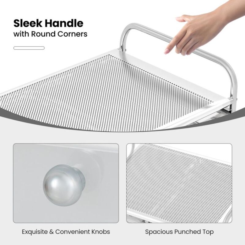 Hivvago 9-Drawer Rolling Storage Cart with Colorful Drawers and Metal Frame