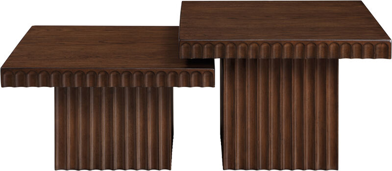 Meridian Furniture Spencer Brown Oak Veneer Coffee Table image number 3