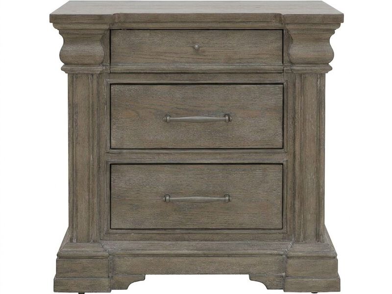 Madison Ridge Brown 3-Drawer Nightstand image number 0