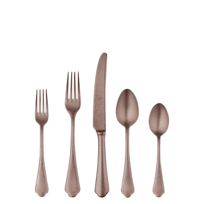 Pewter 20-Piece Flatware Set in Bronze