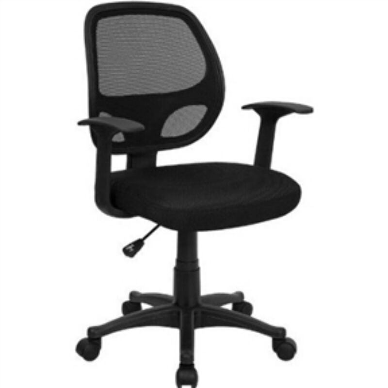 Mesh Mid-Back Office Chair with Adjustable Height and Lumbar Support