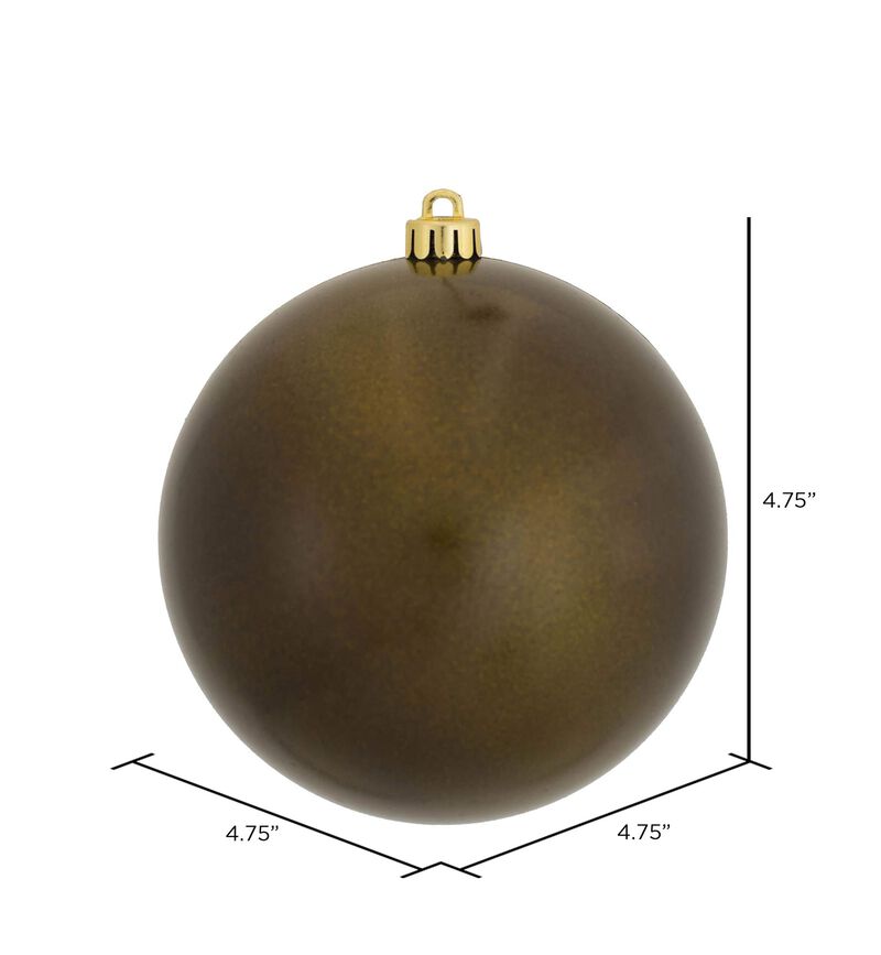 Vickerman 4.75" Olive Candy Ball Ornament, 4 per Bag image number 1
