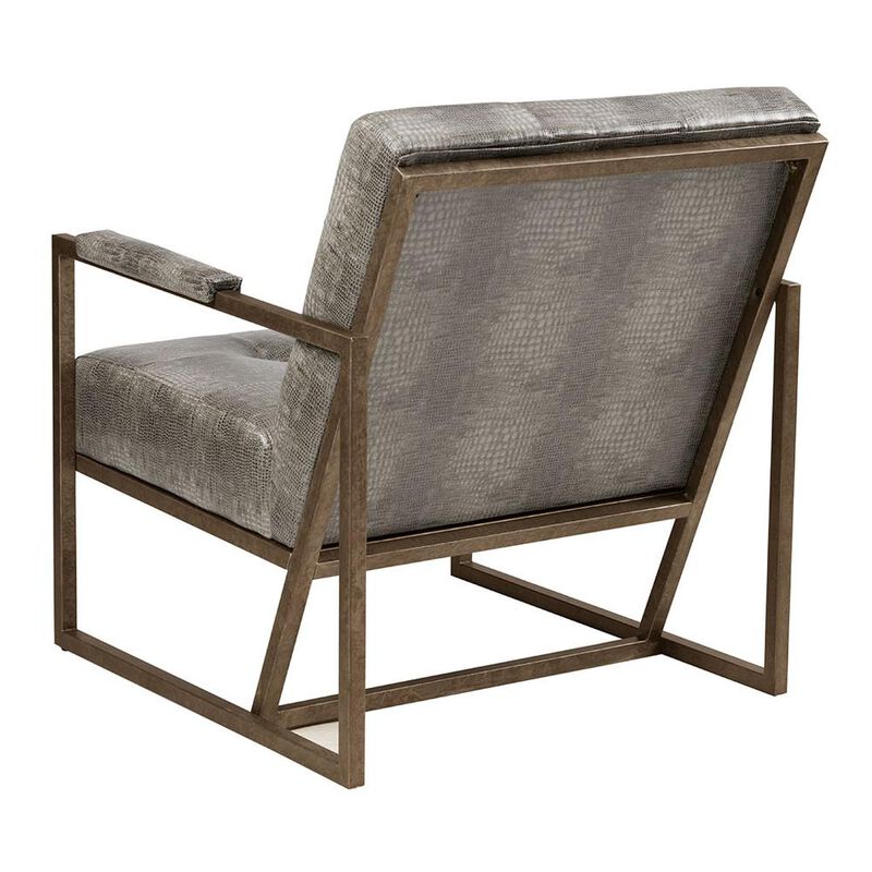 Belen Kox Grey Snakeskin Lounge Chair, Belen Kox