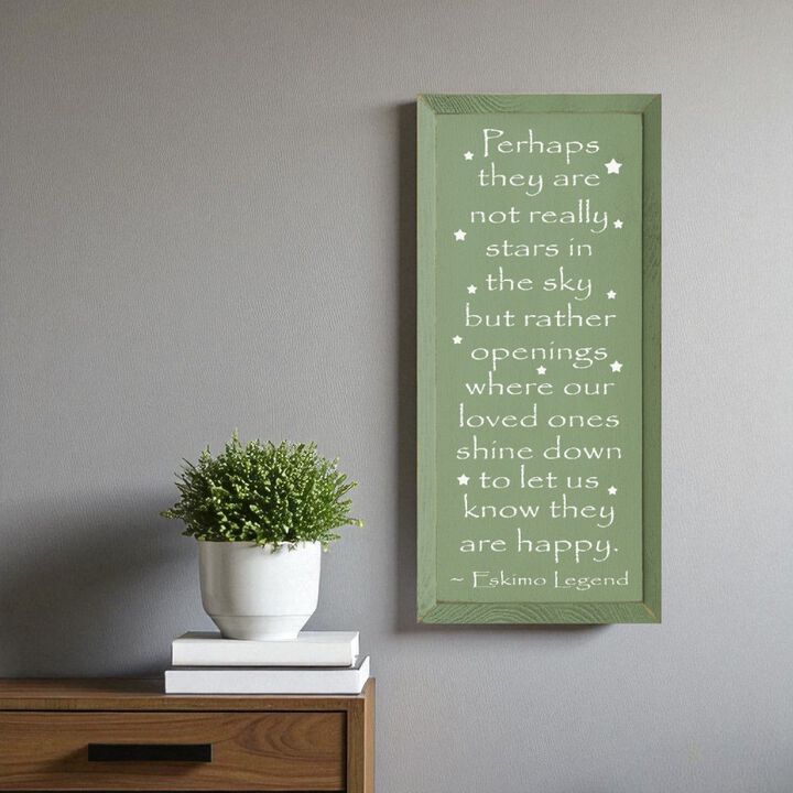 Memorial Wood Sign Loved Ones Shine Down Inspirational Sympathy Wall Decor