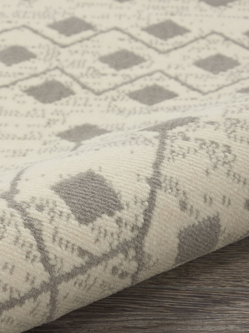 Grafix GRF37 Ivory/Gray 2'3" x 10' Rug