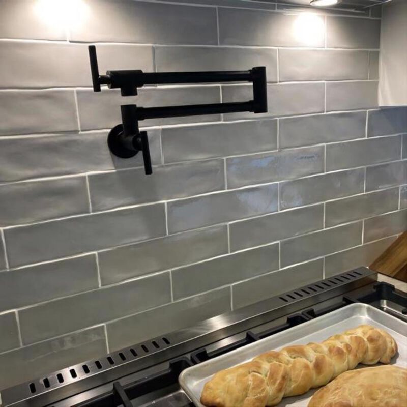 Wall-Mount Pot Filler Faucet, Commercial Folding Kitchen Faucet with Double Joint Swing Arms image number 5