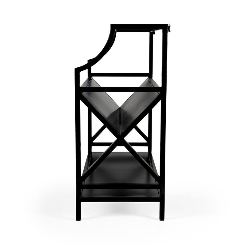 Butler Specialty Keats Library 2 Tier 36W Bookcase, Black