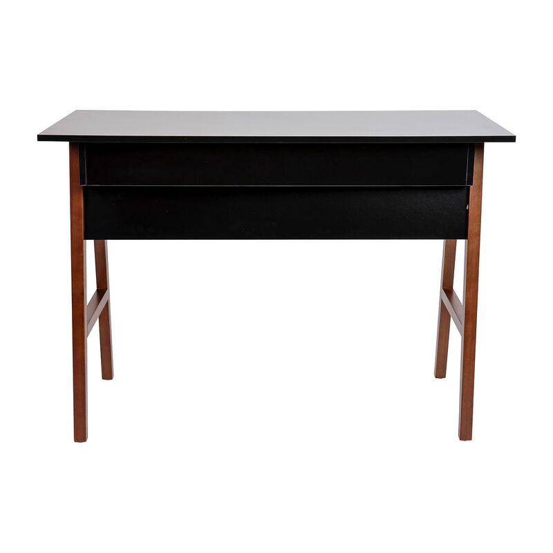 Flash Furniture Darla Computer Desk - Black Home Office Desk with Storage Drawer - 42" Long Writing Desk for Bedroom