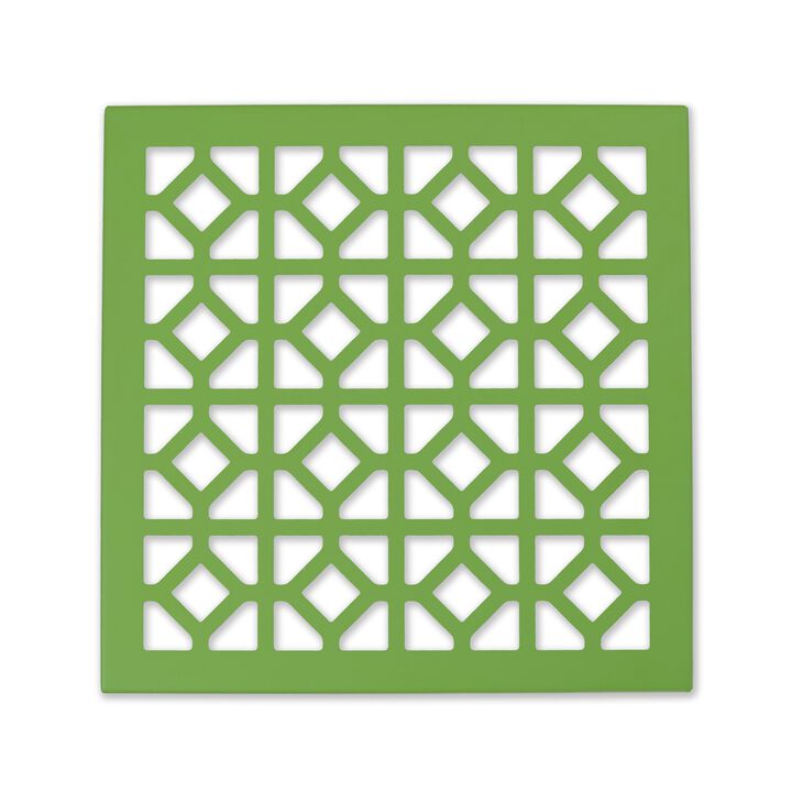Breeze Block Metal Wall Tile: 7' x 7' Greenery
