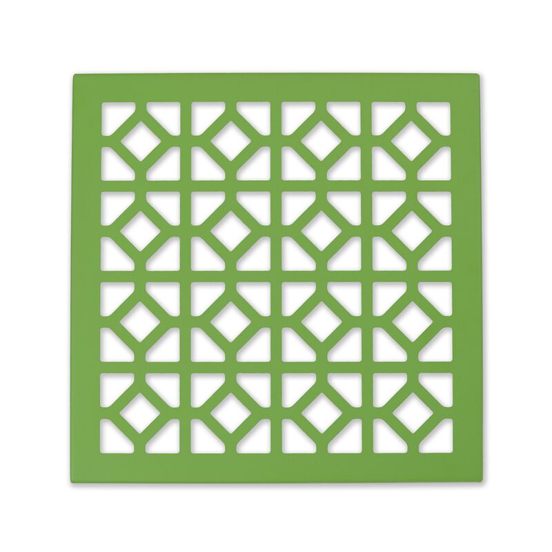 Breeze Block Metal Wall Tile: 7' x 7' Greenery