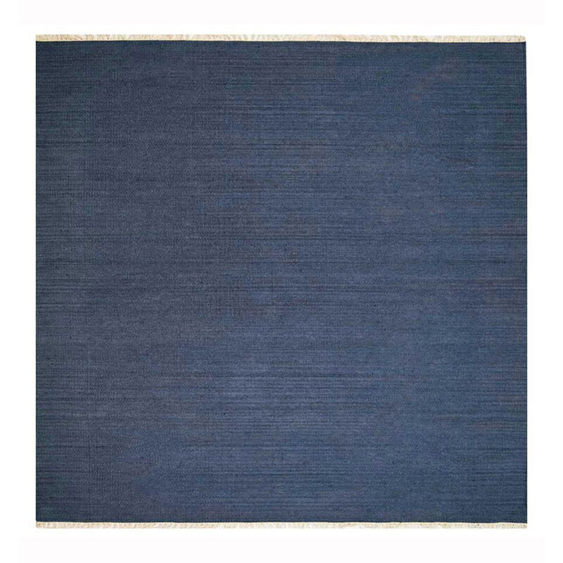 RUGSOTIC CARPETS HAND WOVEN FLAT WEAVE KILIM WOOL ECO-FRIENDLY AREA RUGS  - Square Shape, Solid Plain Design, Low Pile  Handmade Area Rugs for Living Room, Bed Room (D00111) image number 0
