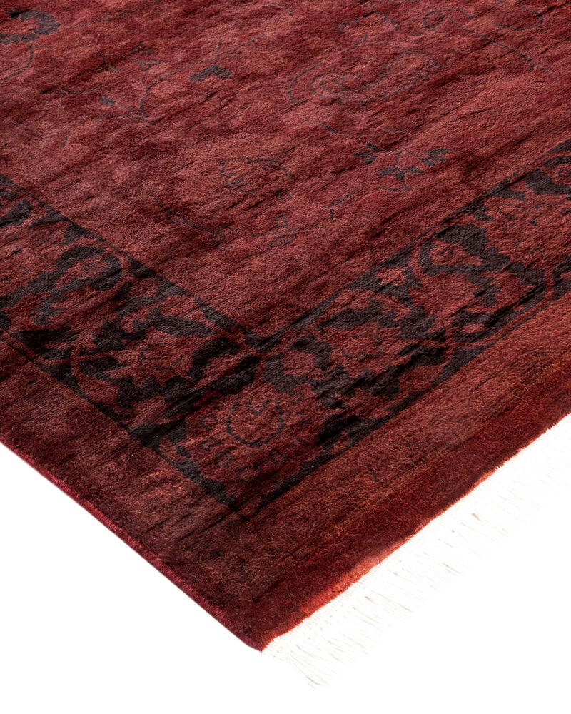 Fine Vibrance, One-of-a-Kind Hand-Knotted Area Rug  - Red, 4' 1" x 6' 4"