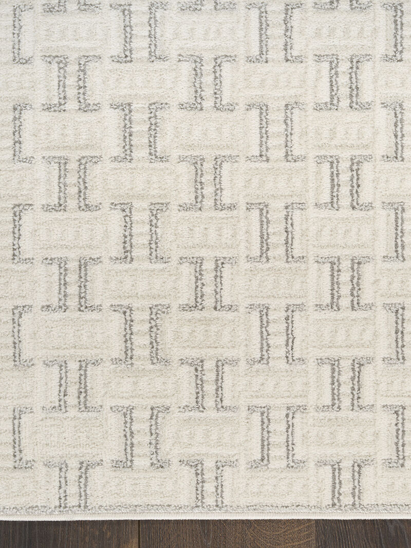 Nordic NRC01 Ivory/Gray 2' x 6' Rug