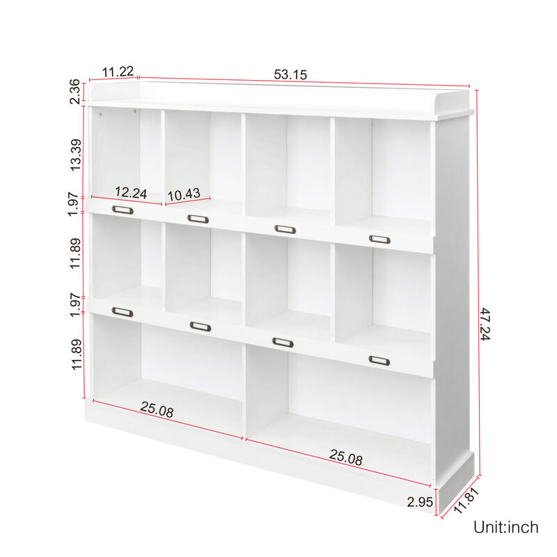 Streamdale 10-Shelf Bookcase
