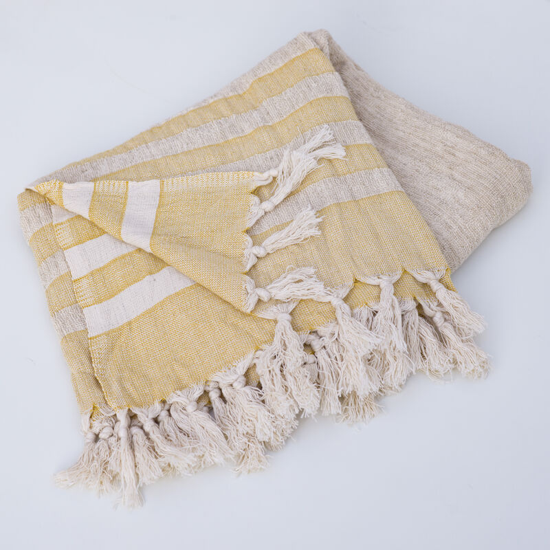 Hand loomed Linen Terry Bath Towel
