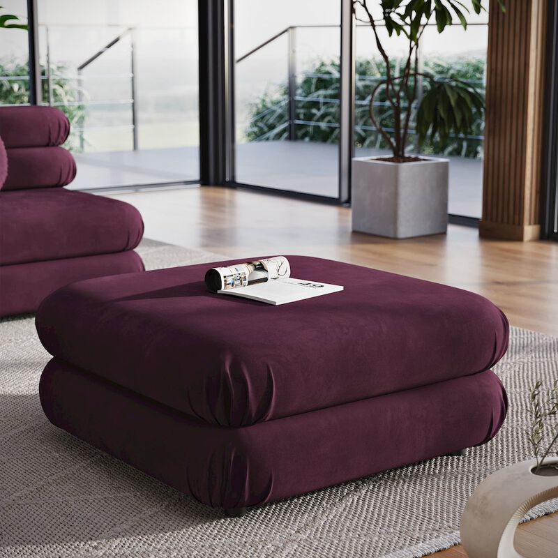 Jubilee Modular Performance Velvet Ottoman image number 6
