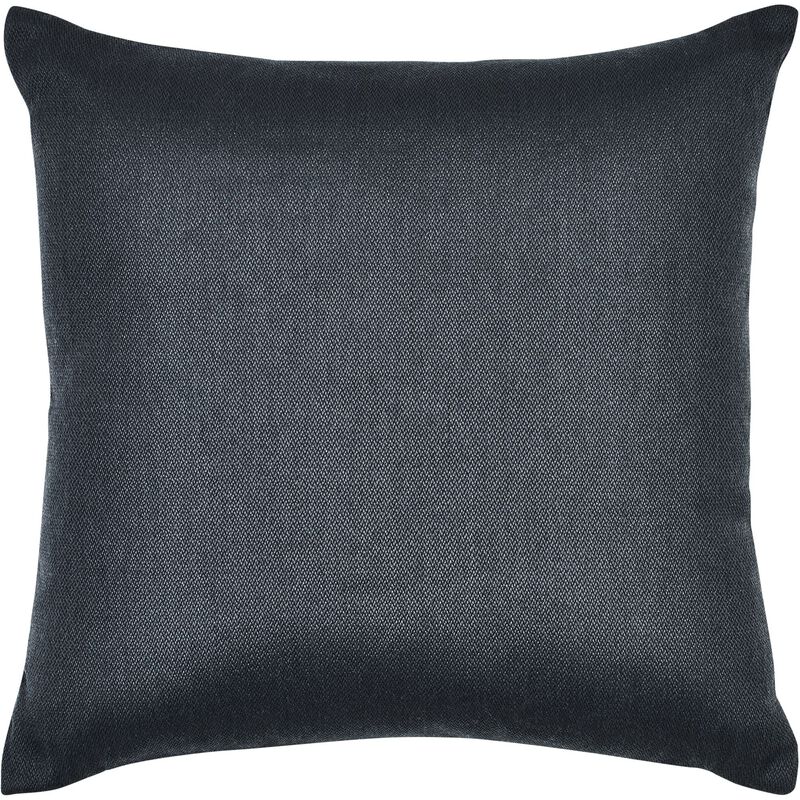 22" Charcoal Gray Solid Square Outdoor Patio Throw Pillow image number 1