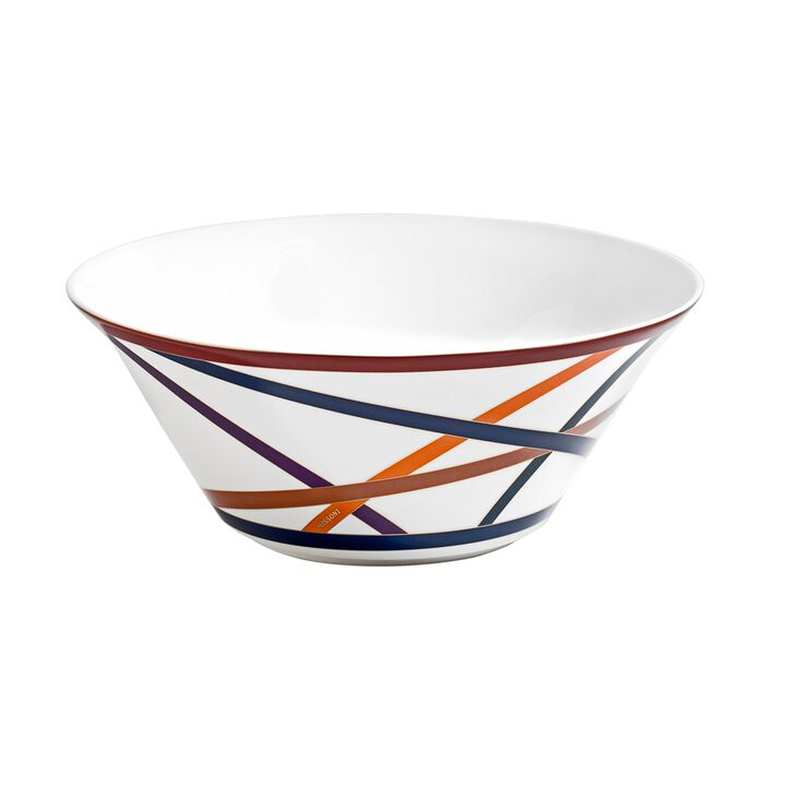 Salad Bowl NASTRI MULTICOLOR, diam. 10.43", H 4.33"
