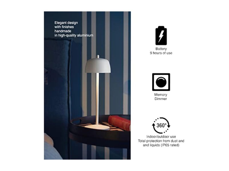 Dimmable LED Wireless Table Lamp For Outdoor Gold image number 2