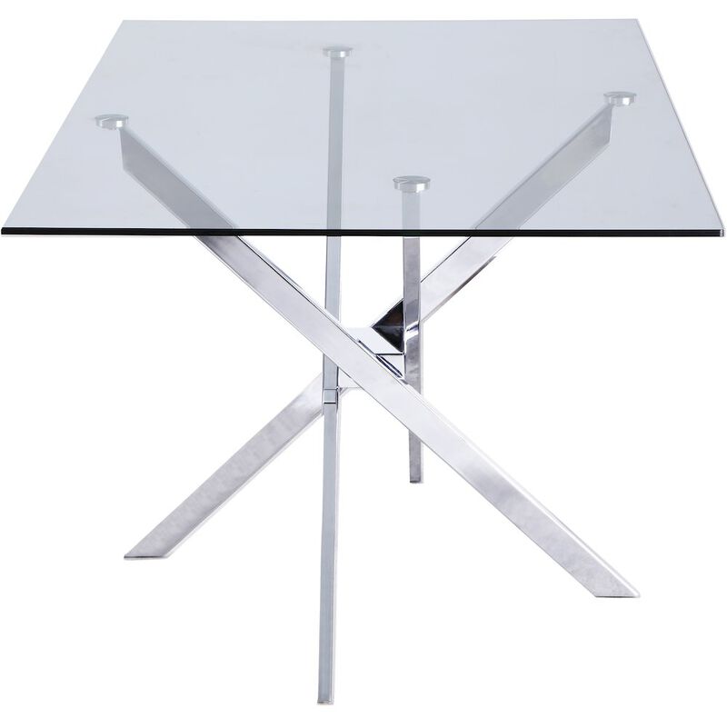 Meridian Furniture Xander Chrome Dining Table