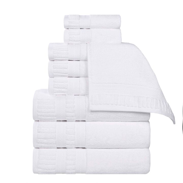 Zero Twist Cotton Towel Set Medium Weight Quick Dry Bath Towels