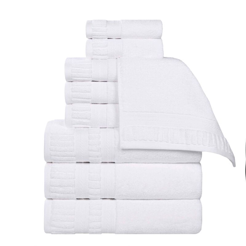 Zero Twist Cotton Towel Set Medium Weight Quick Dry Bath Towels image number 0