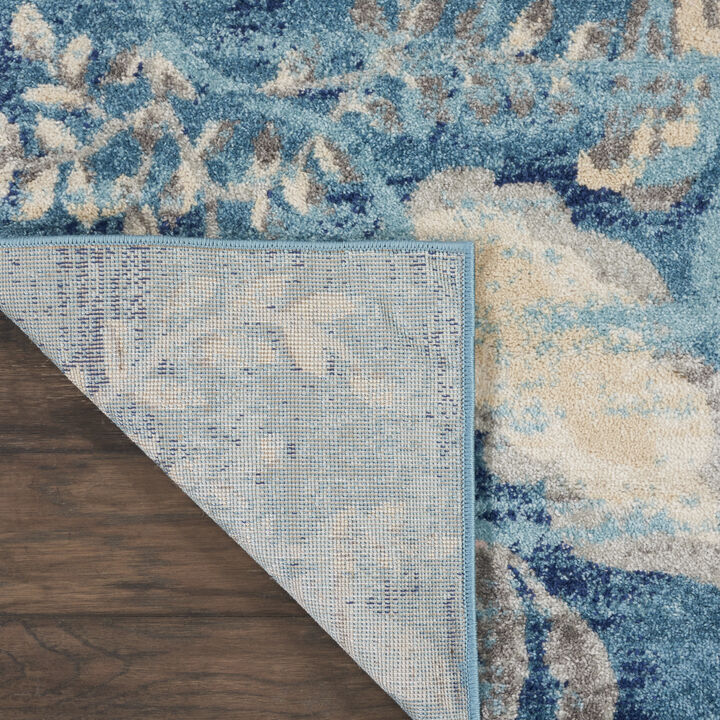 Tranquil TRA02 Turquoise 8'10" x 11'10" Rug