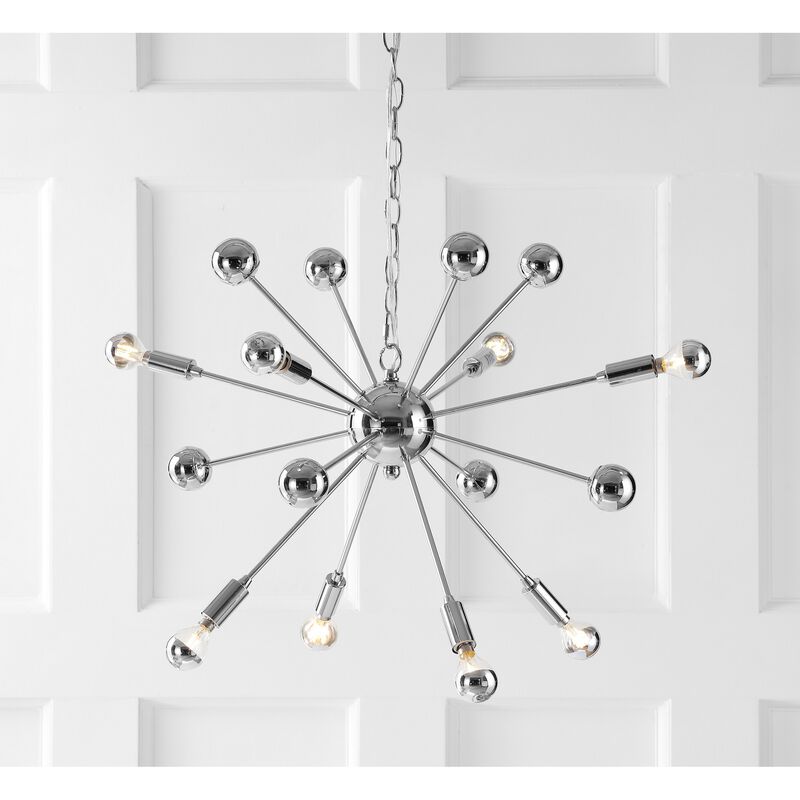 Glenn Metal Sputnik-Style LED Chandelier
