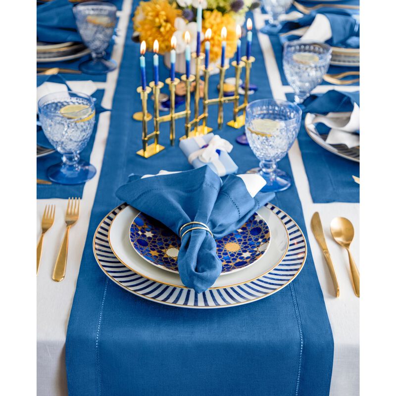 Christmas Linen Table Runner - Classic Hemstitch, Solino Home