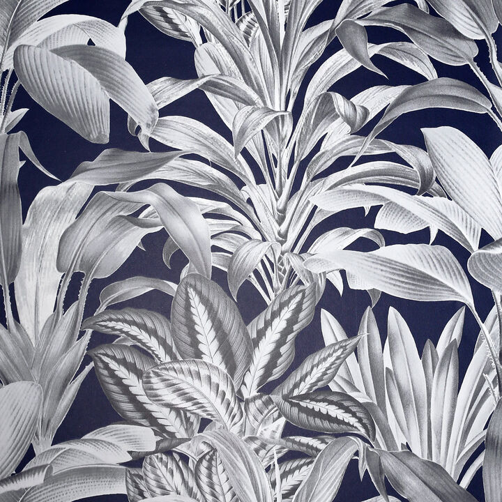Alice Navy Greenhouse Wallpaper