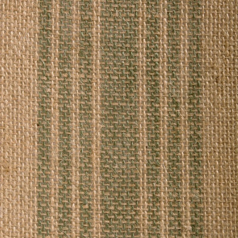 72" Beige and Green Striped Rectangular Table Runner