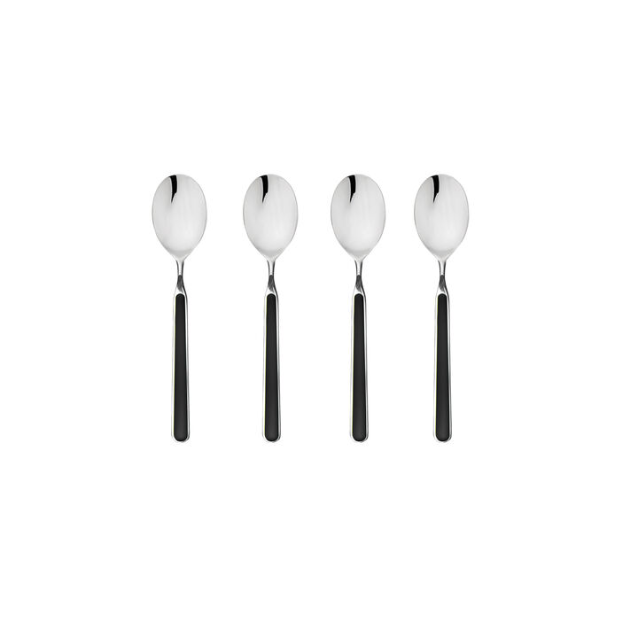 Fantasia 4-Piece Coffee Spoon Set in Black