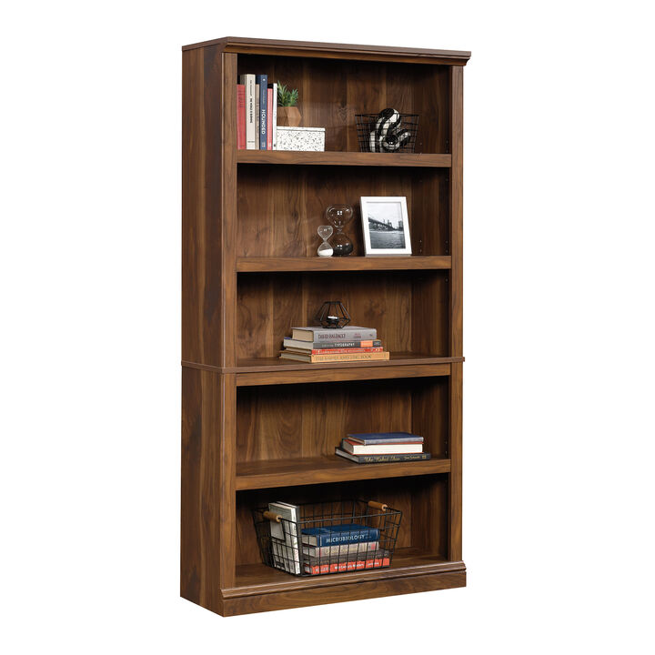 5 Shelf Bookcase In Walnut
