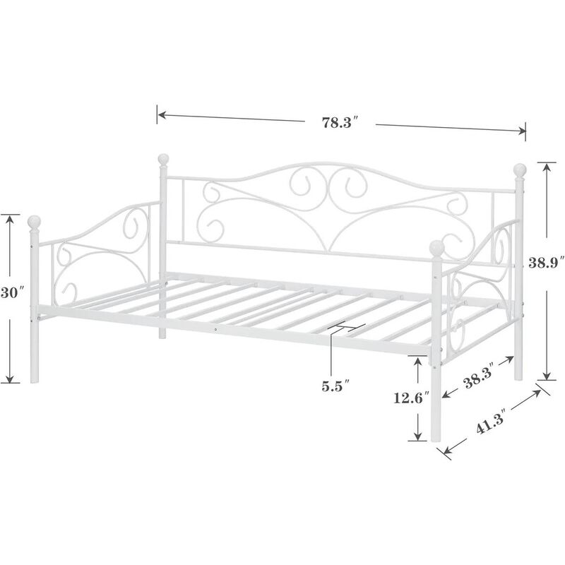 Classic Heavy Duty Metal Daybed Frame For Living Room