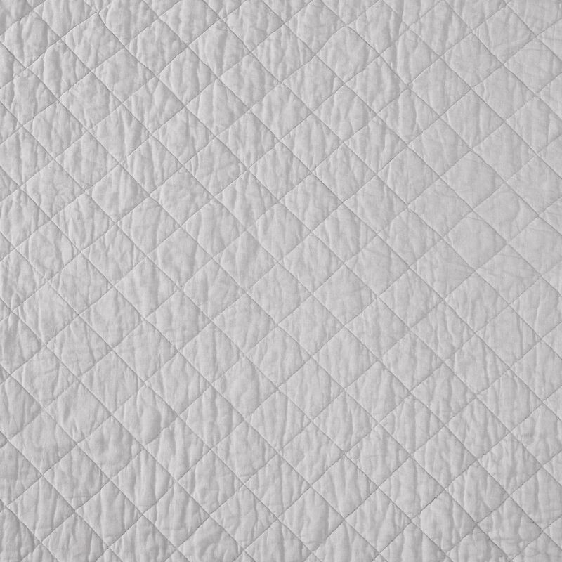 Cotton Comfort Full/Queen Gray Quilt Set image number 5
