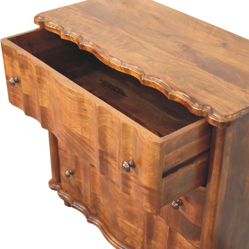 Artisan Furniture Solid Wood Lume 3 Drawer Chest, Brown image number 6