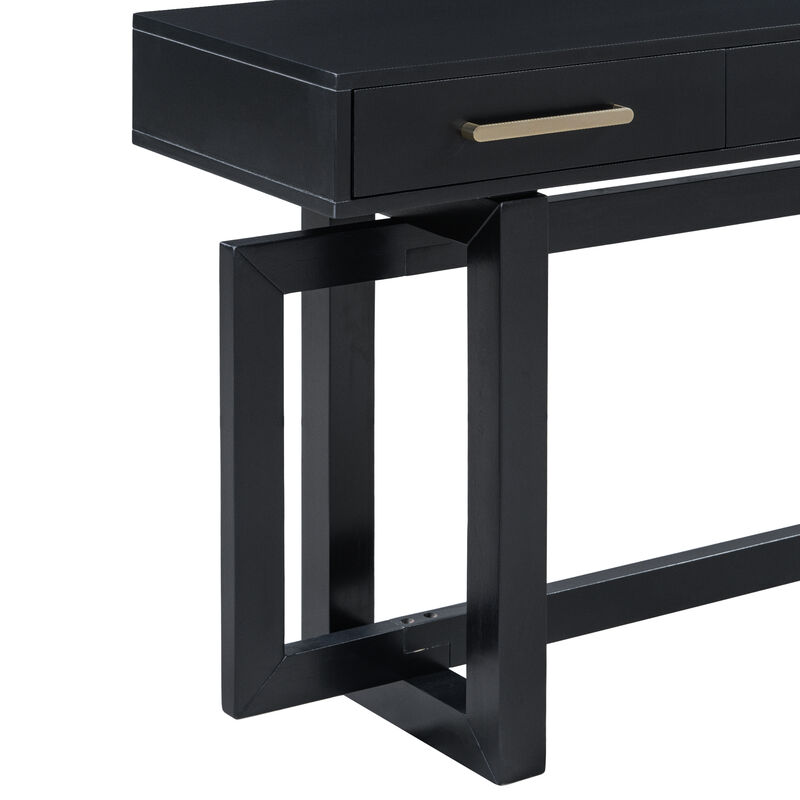 Merax Modern Console Table with Three Drawers