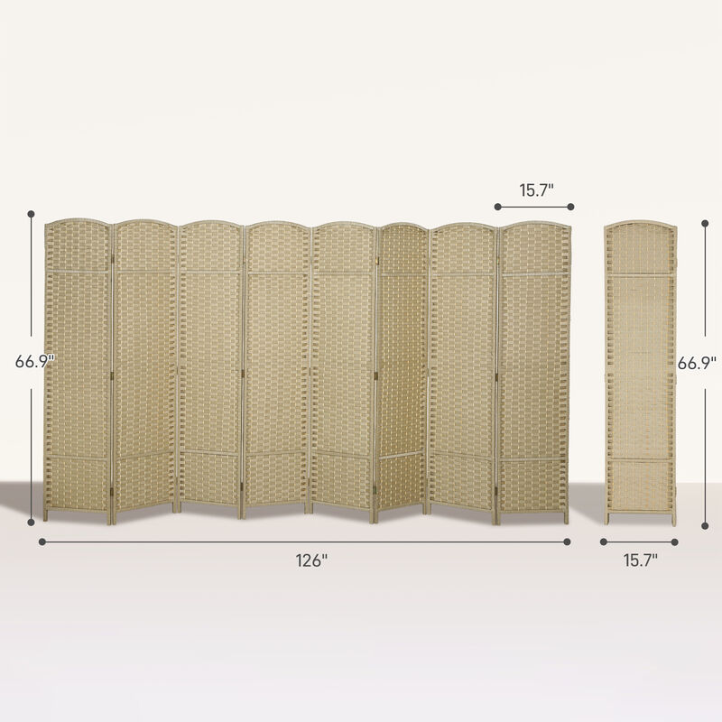 Hivvago Folding Room Partition with 8 Panels for Privacy image number 2