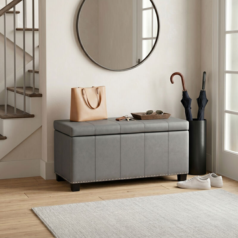 Amelia Storage Ottoman Bench image number 1