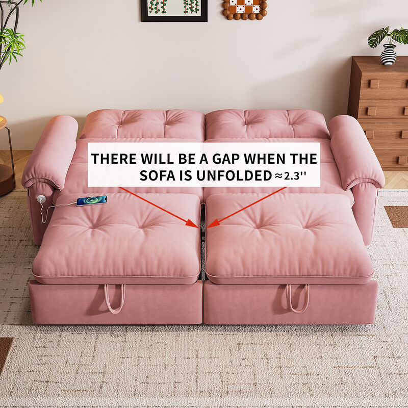 Vaffla  2-in-1 convertible sofa bed image number 6
