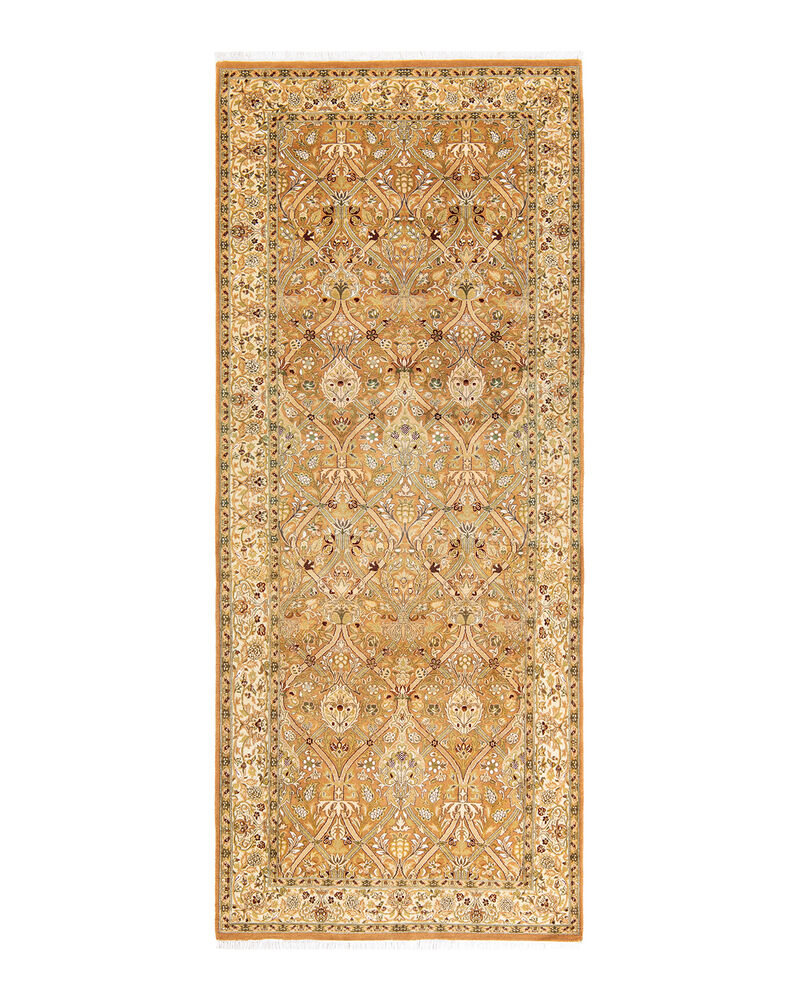 Mogul, One-of-a-Kind Hand-Knotted Area Rug  - Brown, 4' 1" x 9' 10"