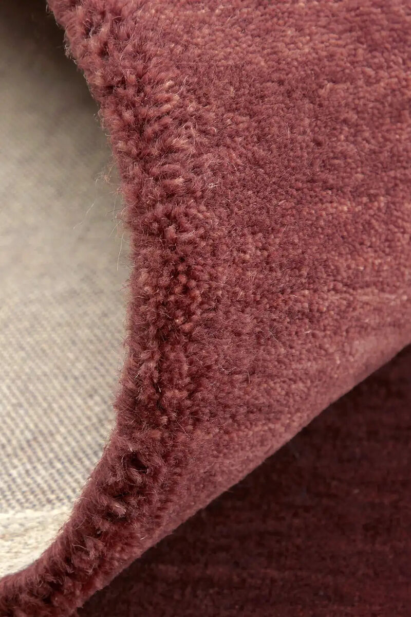 Jubi Burgundy Checkered Hand Tufted Wool Rug image number 3