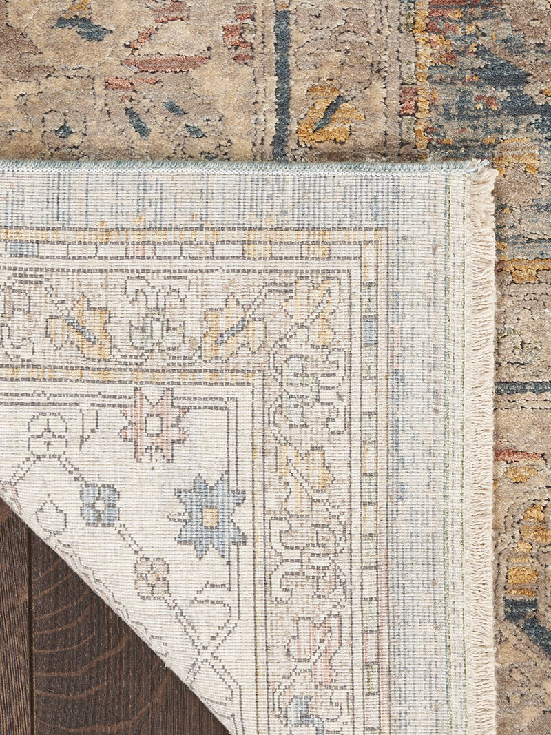 Luxurious LRS03 Ivory/Blue 2' x 3' Rug