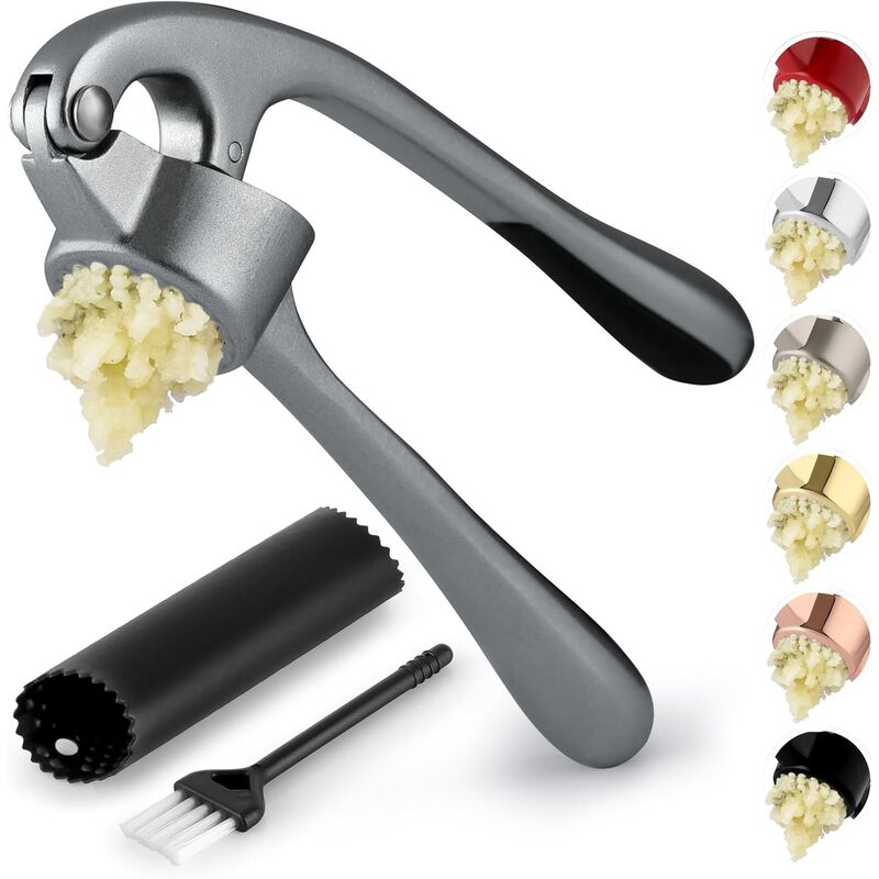 Garlic Press with Soft Easy-Squeeze Ergonomic Handle image number 1