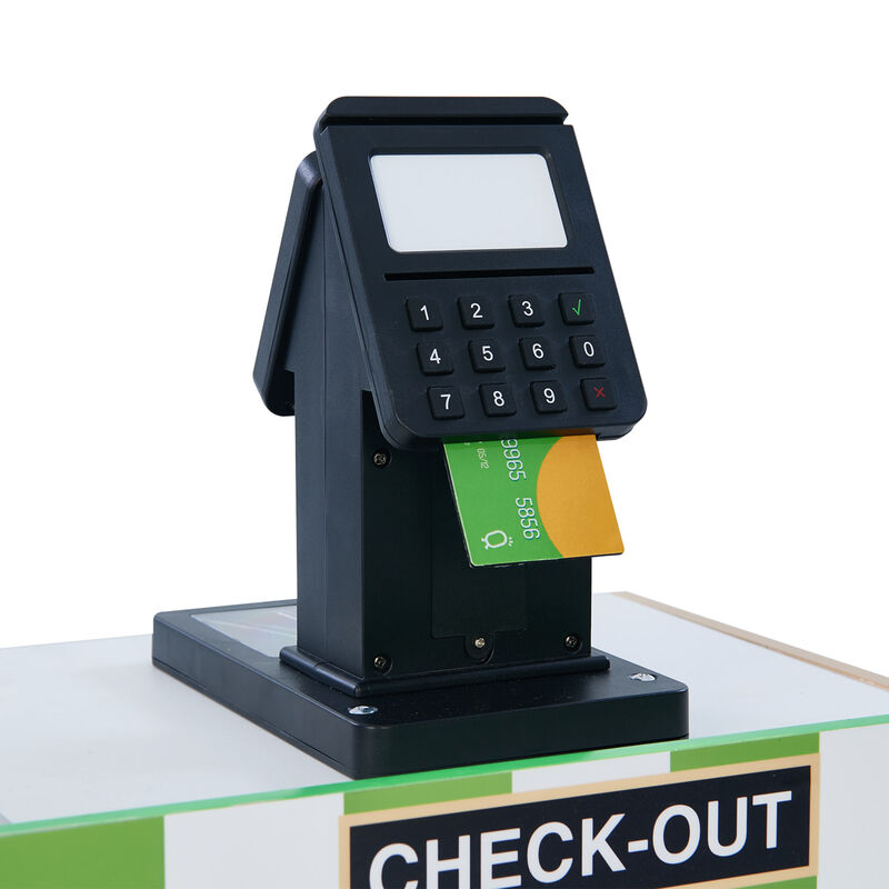 Cashier Austin Checkout Counter Stand, Green/White/Natural image number 5