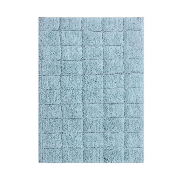 Knightsbridge Summer Tile 220 GSF Non Skid Back Bath Rug 24 x 40 - Sage