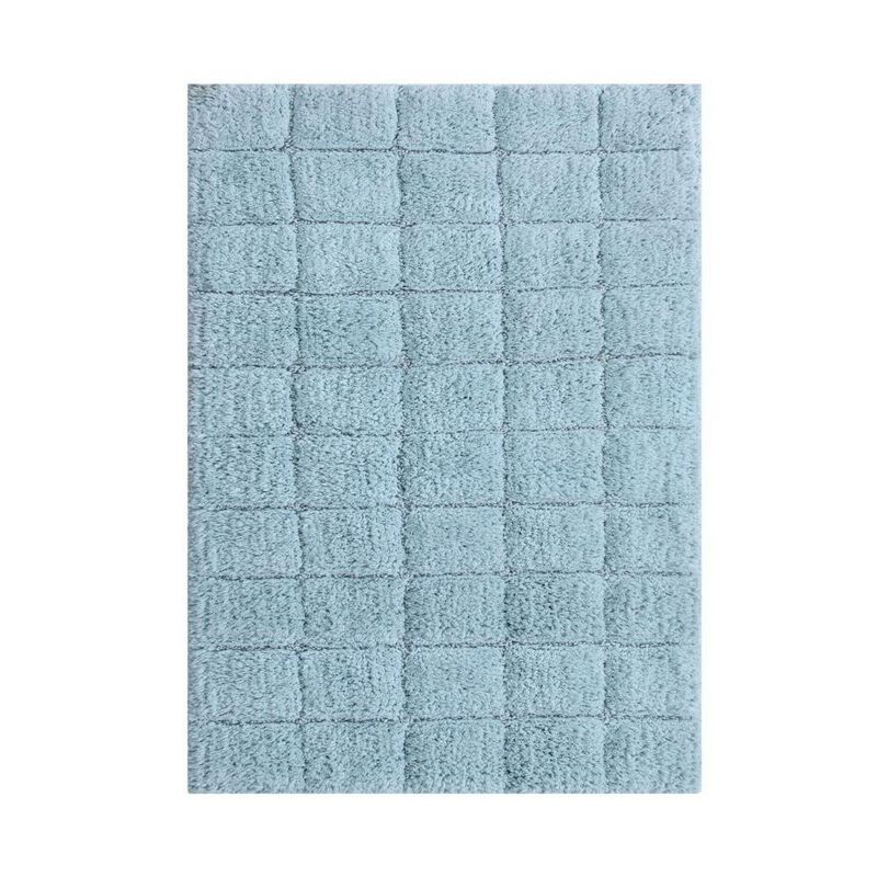 Knightsbridge Summer Tile 220 GSF Non Skid Back Bath Rug 24 x 40 - Sage