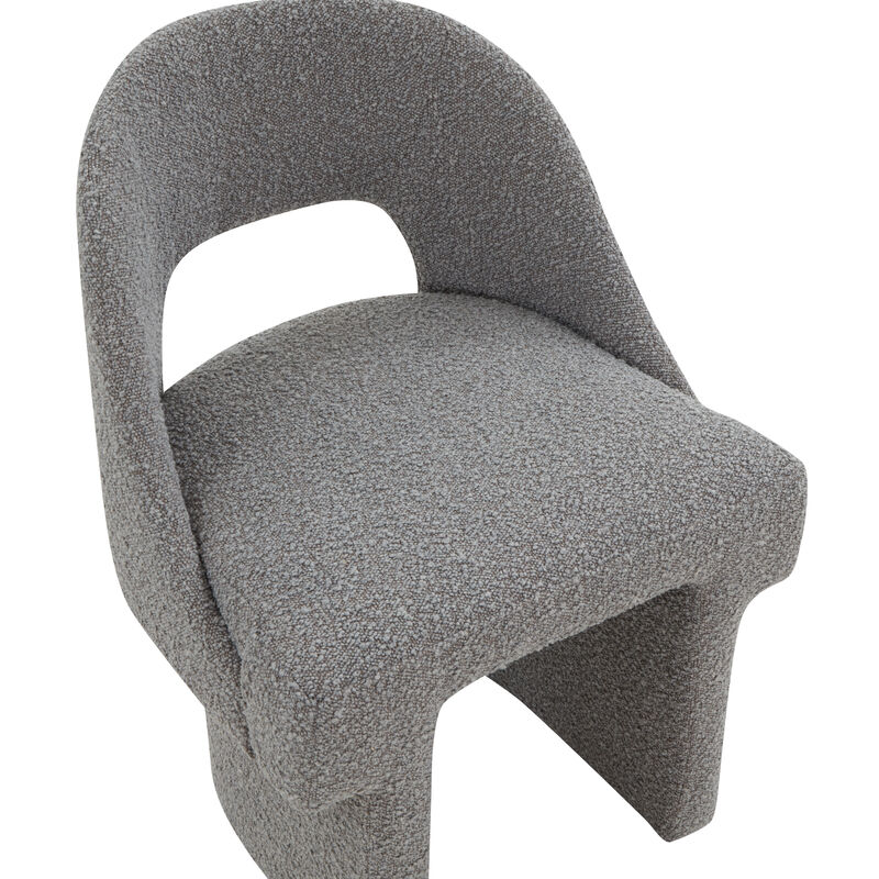 LeisureMod Modern Side Boucle Accent Chair – Quell Collection, Stylish and Cozy Chair for Living Room, Bedroom, and Contemporary Spaces