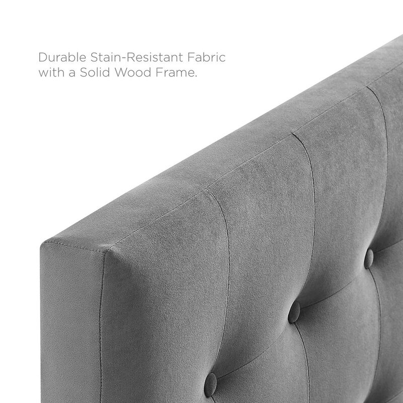 Emily Biscuit Tufted Performance Velvet Full Headboard image number 3